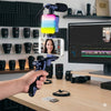 AY49 RGB Smartphone Vlogging Studio Setup with Microphone and Light