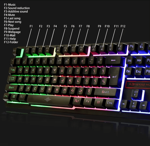 Perfect Dealz K13 Wired Professional Gaming Keyboard with Mouse