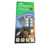 Remote-Control LED Outdoor Light packaging showcasing solar sensor features and remote control functionality.
