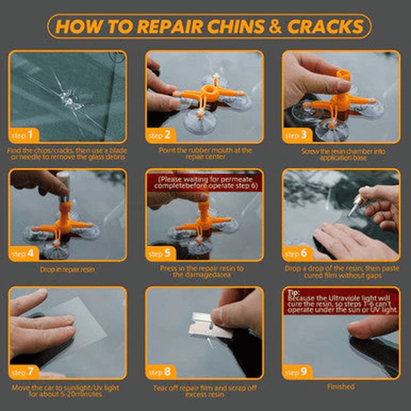 Perfect Dealz Windshield Crack & Chip Repair Kit
