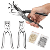 Perfect Dealz 2 Piece Leather Punch and Grommet Tool Kit