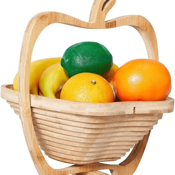 Perfect Dealz Bamboo Foldable Fruit Basket