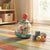Colorful Press and Spin Carousel Toy for Kids featuring spinning horses and an octopus on top, perfect for playful movement and fun.