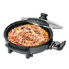 Perfect Dealz 1500w Electric Pizza Pan with Glass
