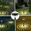 Solar Garden Lantern illuminating outdoor spaces with decorative light patterns at night.