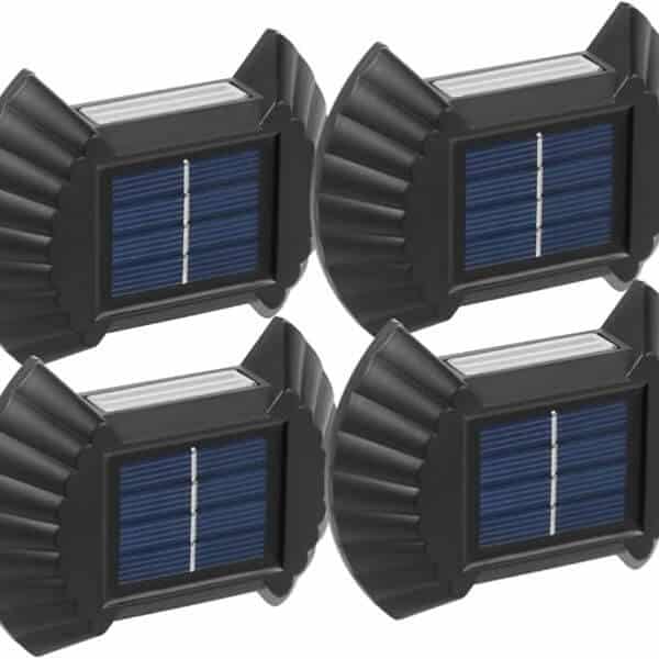 Perfect Dealz 4 PCS Waterproof Solar Energy Wall Lamp