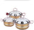 3-Piece Stainless Steel Non-Stick Cookware Set