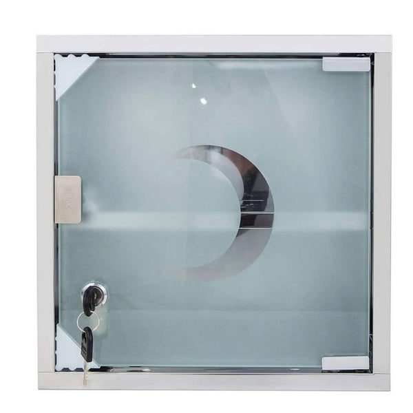 Perfect Dealz Stainless Steel Medicine Cabinet with Lock and Magnetic Door