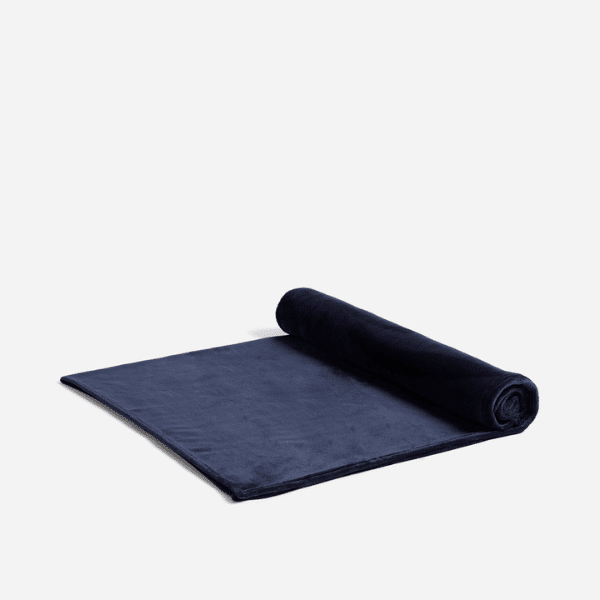 Navy Blue Fleece Blanket 150x200cm image 1
