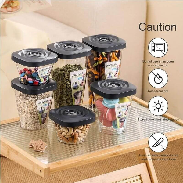 Perfect Dealz 6 Pieces Vacuum Food Storage Containers