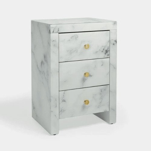 Perfect Dealz Marble 3 Drawer Pedestal