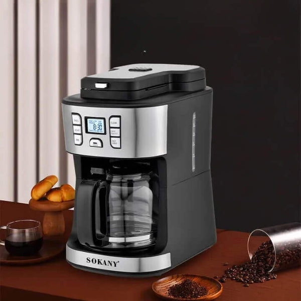 Perfect Dealz 2 In 1 Automatic Drip All In One Bean To Cup Coffee Maker Grinder Machine