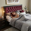 Tufted Upholstered Headboard with Wooden Frame