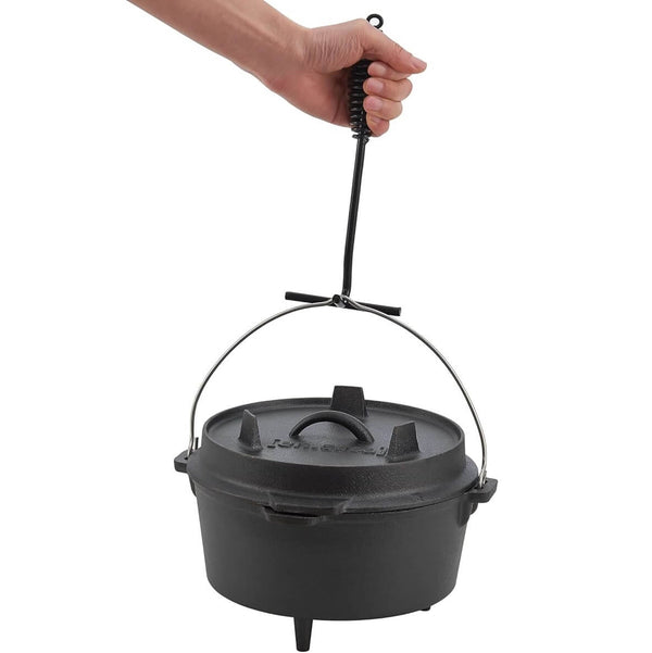 Perfect Dealz Cast Iron Dutch Oven with Lid and Lid Lifter
