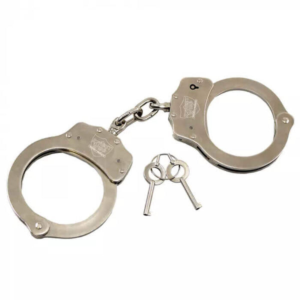 Heavy Duty Police Handcuffs with 2 Keys image 0