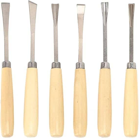 Perfect Dealz 6pcs Wood Carving Hand Chisel Tool Set