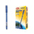 12 pcs Semi-Gel Ink Pen 0.5 Blue packaging and single pen image for writing and drawing.