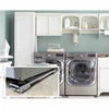 Extendable Appliance Rollers Moving Wheels Trolley shown with modern appliances in a stylish laundry room.