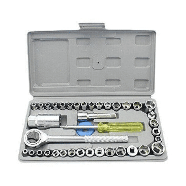 Perfect Dealz Small 40 Pcs Combination Socket Wrench Set
