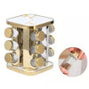 Perfect Dealz 12 Piece Gold Spice Jar Set