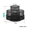 360 Rotating Wire Mesh Desk Organiser for Pens & Stationery dimensions and features, ideal for home or office use.