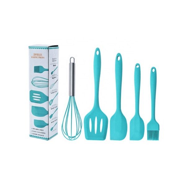 Perfect Dealz 5 Piece Silicone Kitchen Utensil Set