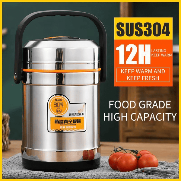 Perfect Dealz Vacuum Insulated Thermos Lunch Bento Box 2.0L