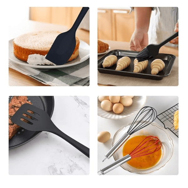 Perfect Dealz 5 Piece Silicone Kitchen Utensil Set