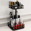 Adjustable Height Professional Salon Rolling Cart featuring organized beauty products and tools.