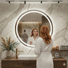 Round Anti-Fog Dimmable LED Bathroom Mirror