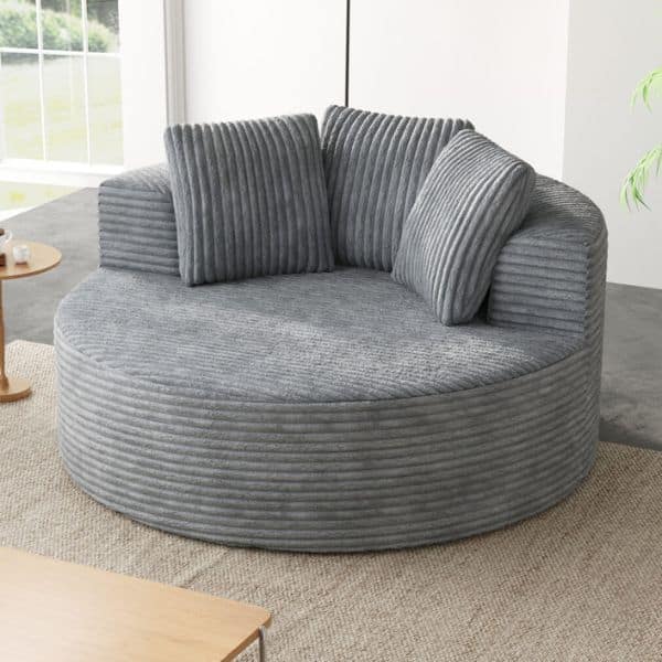 Perfect Dealz Plush Round Lounge Chair