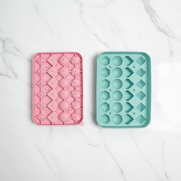 3D Heart & Diamond Silicone Ice Cube Tray