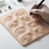 3D Silicone Eyebrow and Eye Tattoo Practice Skin