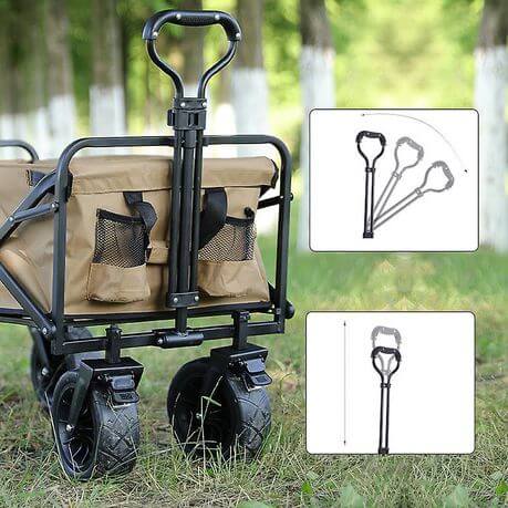 Perfect Dealz Outdoor Large Capacity Folding Wagon Truck Trolley with Tabletop