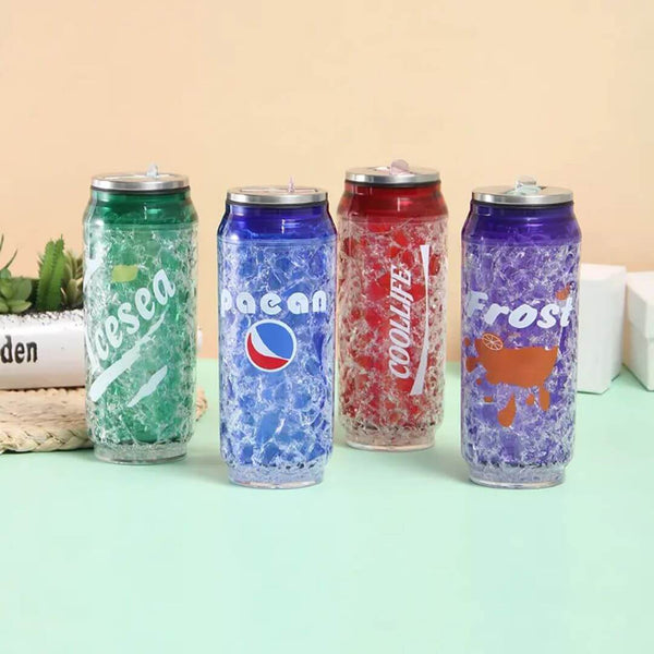 Cold Drink Crystal Can with Straw 400ml image 0