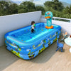 Inflatable Rectangular Kids Swimming Pool 210x130x56 CM image 3