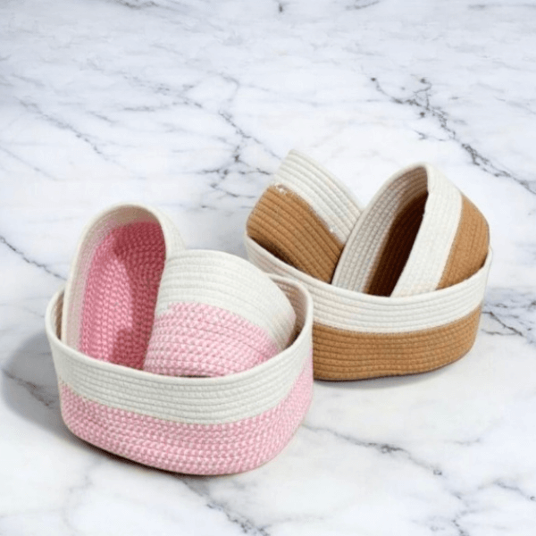Perfect Dealz Set of 3 Woven Storage Baskets