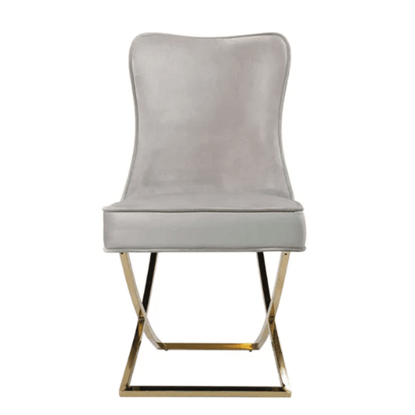 Perfect Dealz Velvet Blossom Button Back Dining Chair