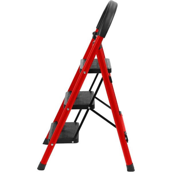 3 Step Folding Step Ladder with Wide Non Slip Pedals image 1