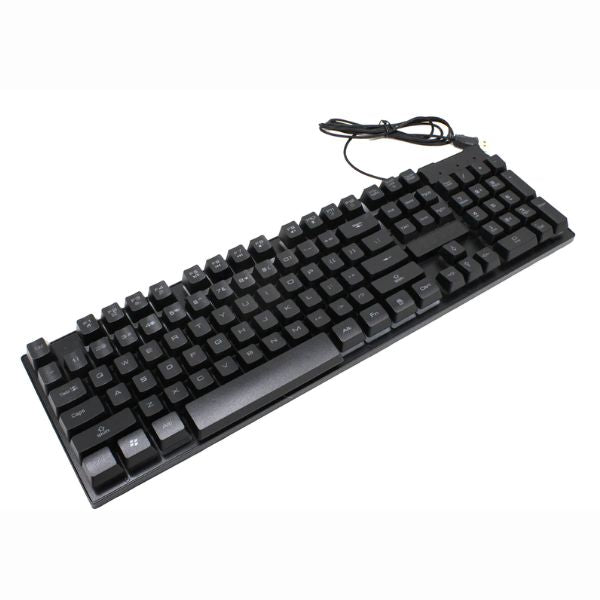 4 in 1 Gaming RGB Keyboard Mouse Headset & Pad Combo - Wired Gaming Keyboard with Backlit Design