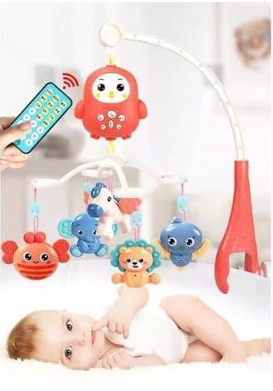 Baby Mobile With Remote Control Bed Bell and Rattle image 0
