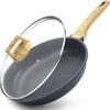 Perfect Dealz 28cm Granite Coated Non Stick Frying Pan with Lid