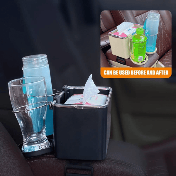 Car Armrest Storage Box with Cup Holder image 5