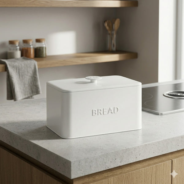 Matte Stainless Steel Bread Bin