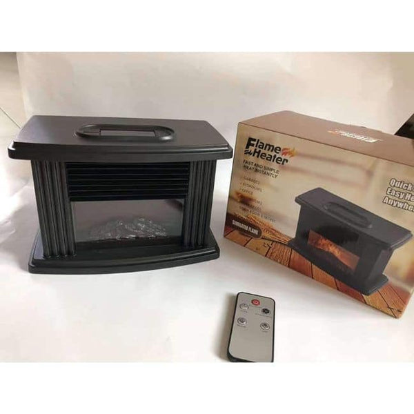 Perfect Dealz 1000W Mini Electric Fireplace Heater with Remote Control