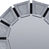 Perfect Dealz Elegant Crystal Bevel Round Wall Mirror – 35″