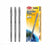 12 pcs Semi-Gel Ink Pens Black 0.5mm in packaging and displayed pens.