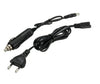 120W Universal Laptop DC Car Charger kit set of detachable tips and cables laid out