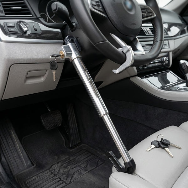 Heavy-Duty Steering Wheel Pedal Lock