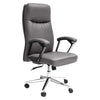 Ergonomic Boardroom Chair with Armrests featuring a high-back design and chrome detailing.